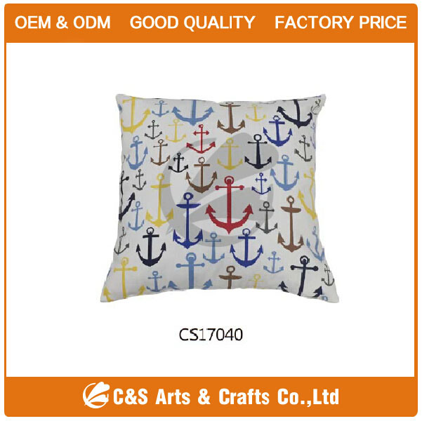Home Decoration Printed Polyester Throw Pillow