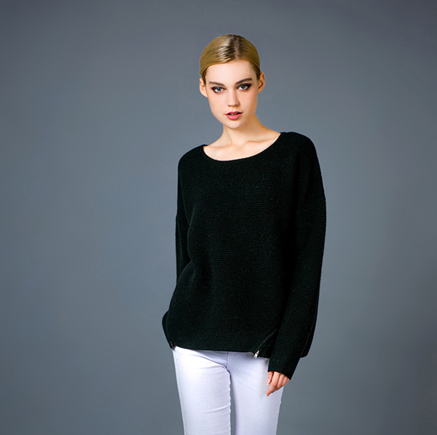 Lady's Fashion Round Neck Sweater (16brpv100)