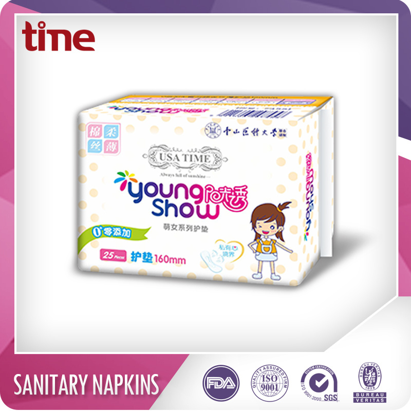 Super Soft Cotton Surface High Absorbent Lady Sanitary Pads