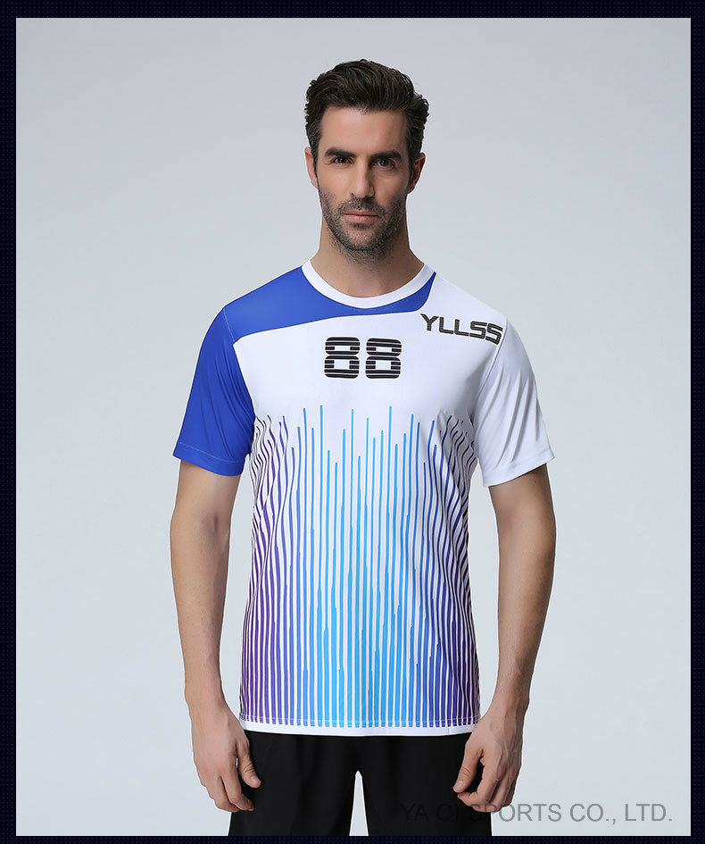 Sports Jersey New Model Wholesale 100% Polyester Mesh Sublimation Printing Custom T Shirt Soccer Jersey