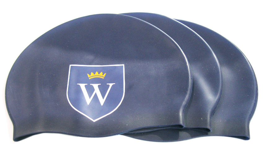 Eco-Friendly Waterproof Stretch Logo Printed Adult Silicone Swimming Cap