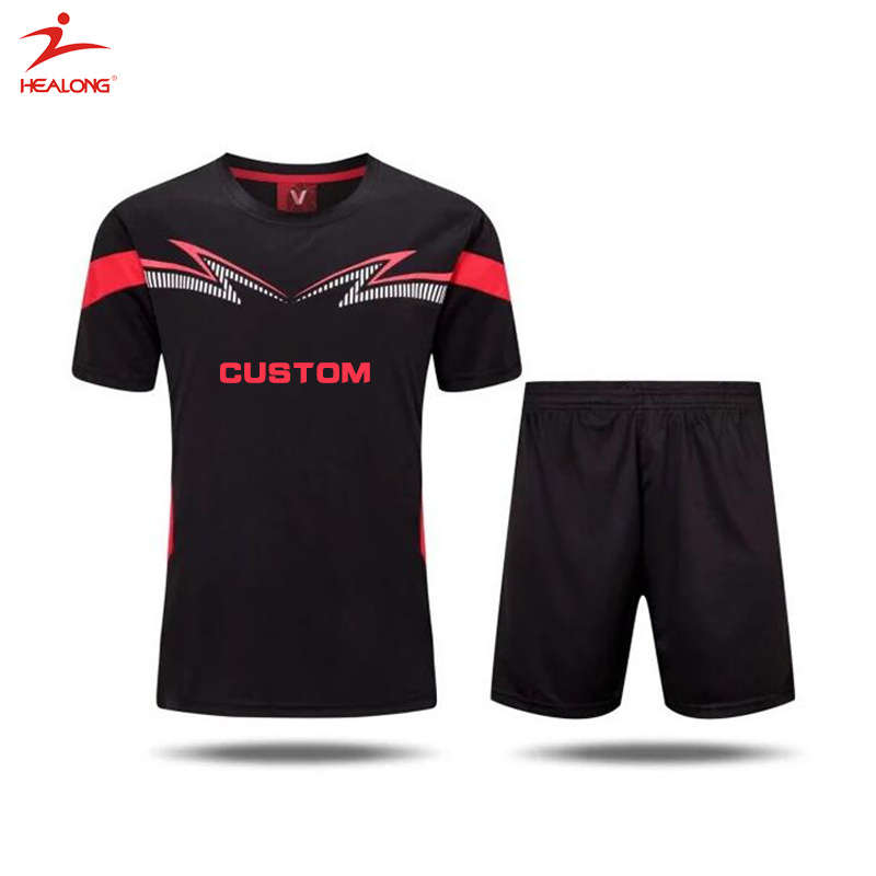 Healong Soccer Wear Uniform Sportswear Sublimation Printing Football Jersey