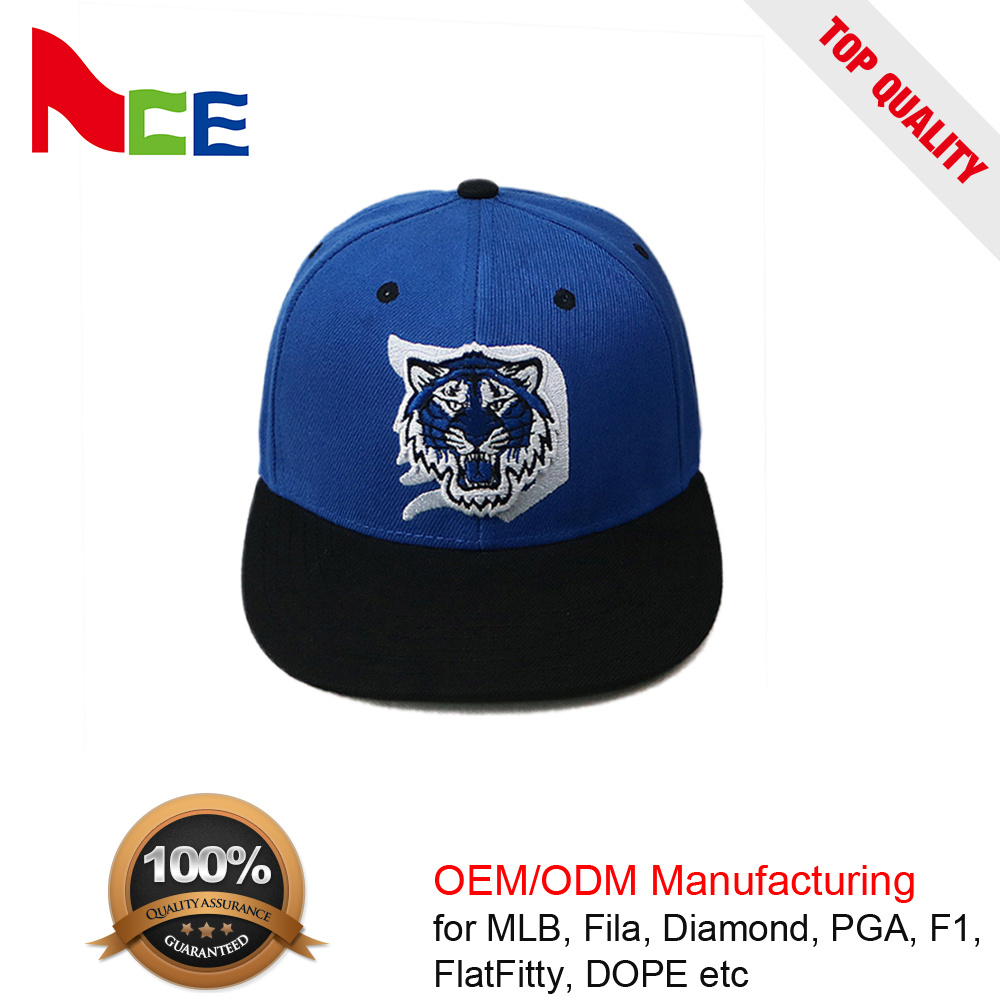 100% Acrylic Custom Your Own Logo Embroidery Flexfit Caps for Wholesale