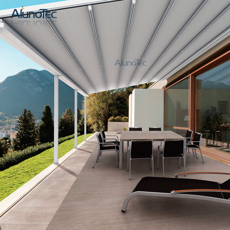 2017 Hot Sale Modern Aluminium Waterproof Retractable Awning for Porch