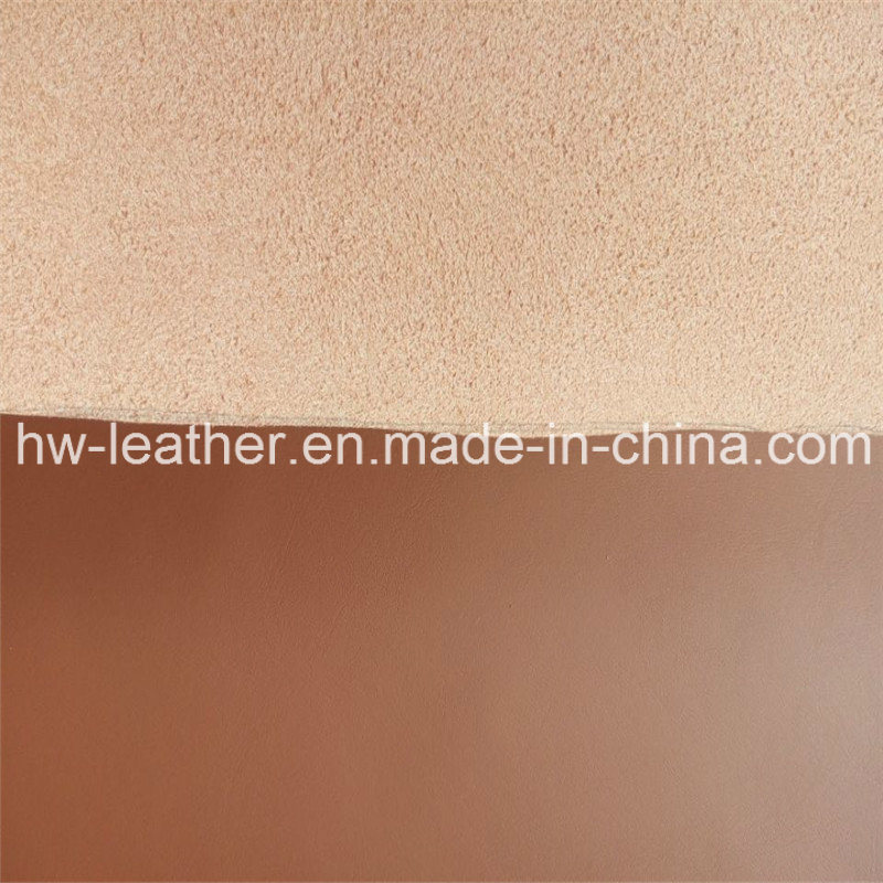 Anti Abrasion Microfiber PU Leather for Men Shoes Hw-211
