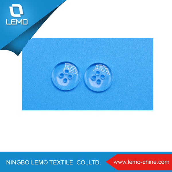 Free Sample White Button Plastic Resin Sewing Buttons for Shirt
