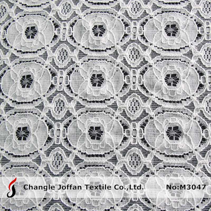 Thick Cotton Lace Fabric for Apparel (M3047)