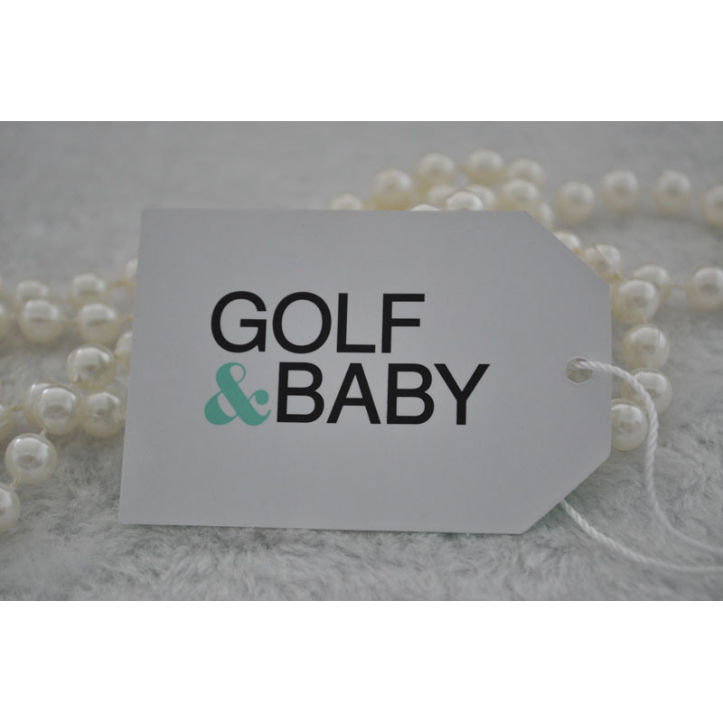 Special Design White Paper Used for Golf Baby Hangtag