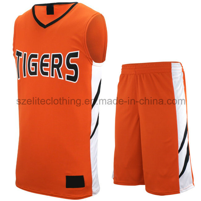 Custom Design Orange Basketball Jersey (ELTLJJ-142)