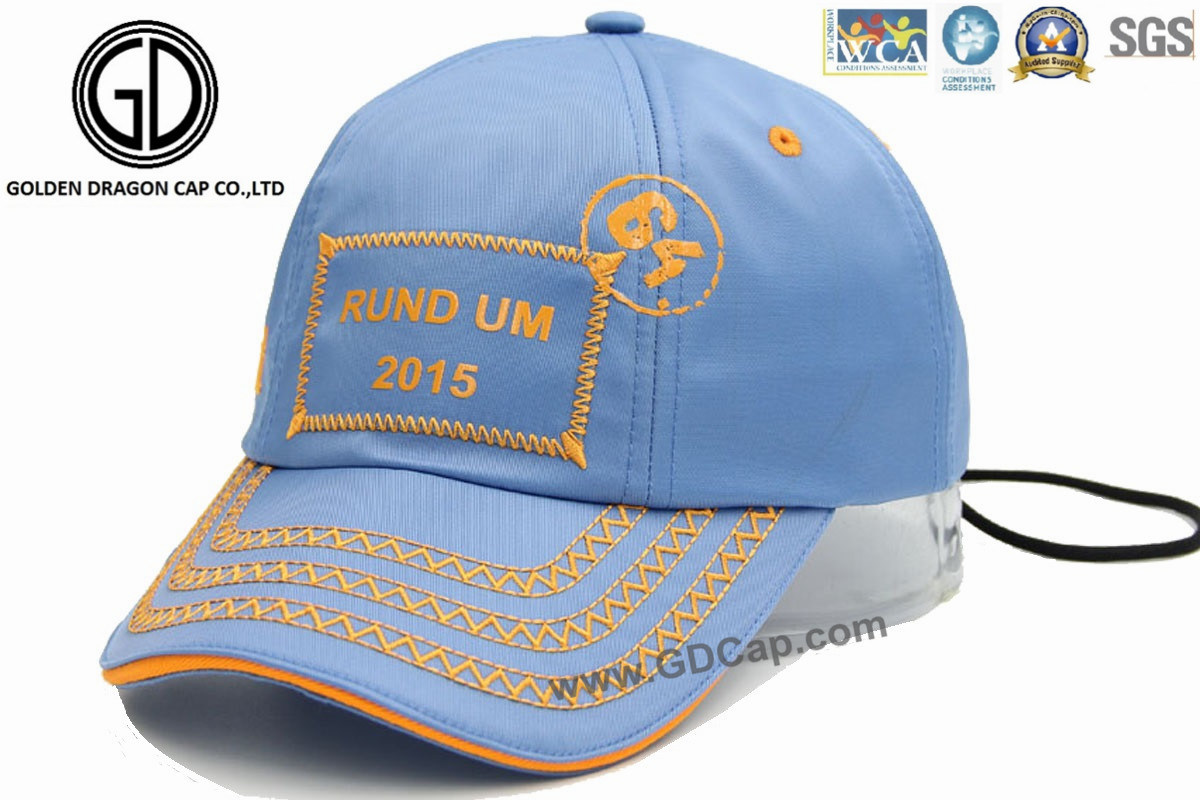 Quality Outdoor Leisure Sports Baseball Hat/ Golf Cap with Embroidery