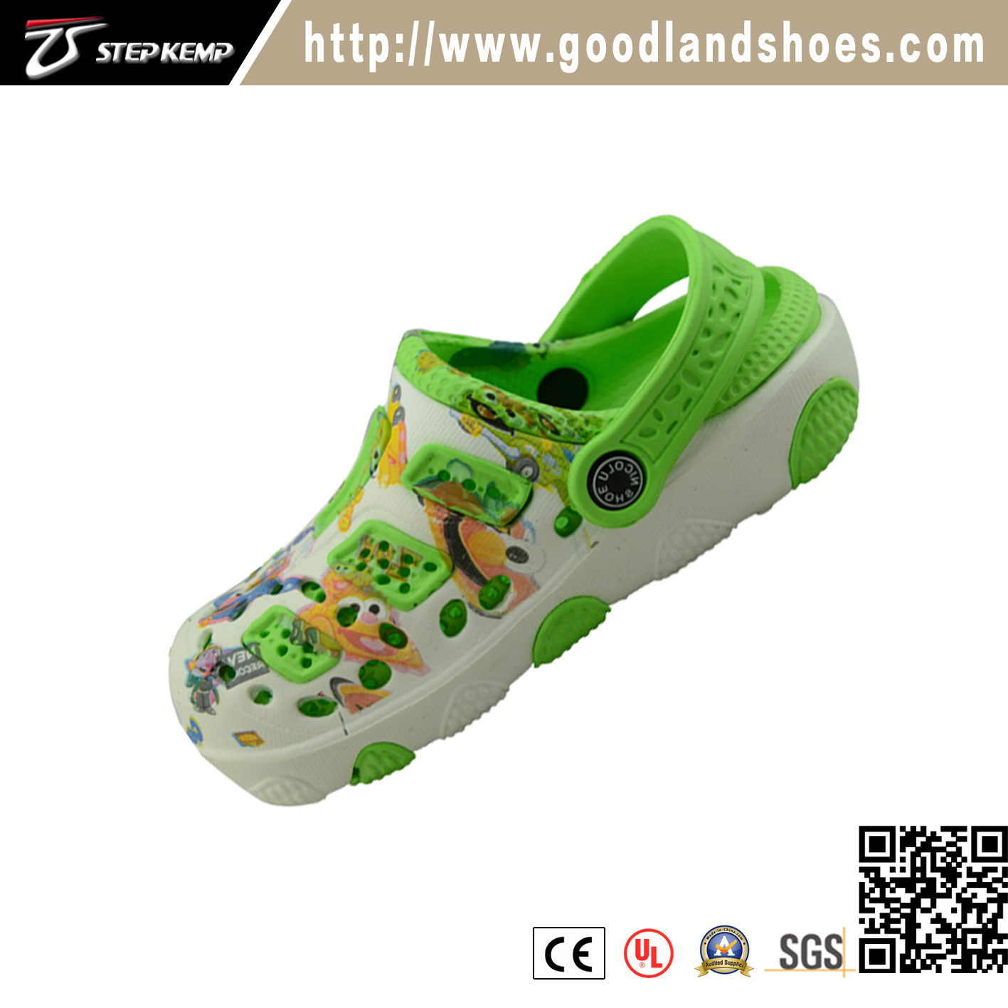 Kids Garden Confortable Clog Painting Shoes for Children 20288A-1