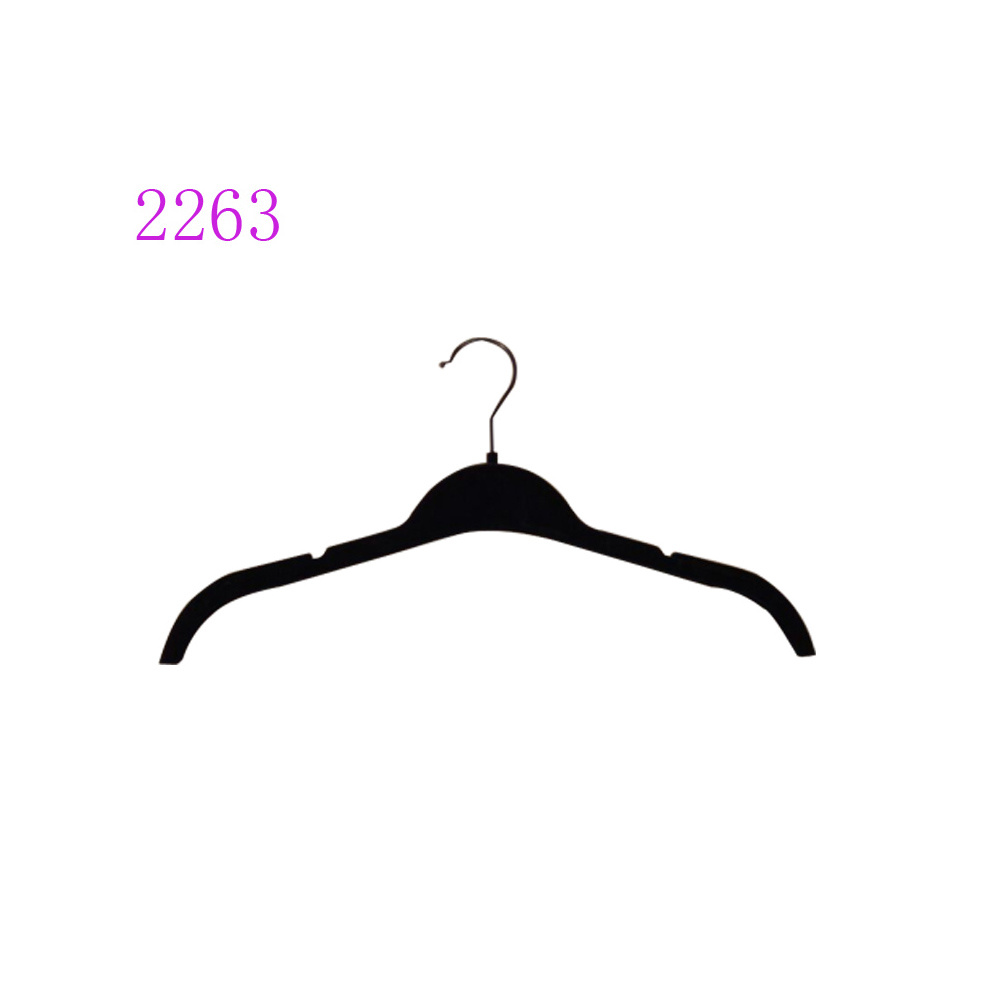 Custom Black Velvet Shirt/Dress Hanger No Slip with Notches