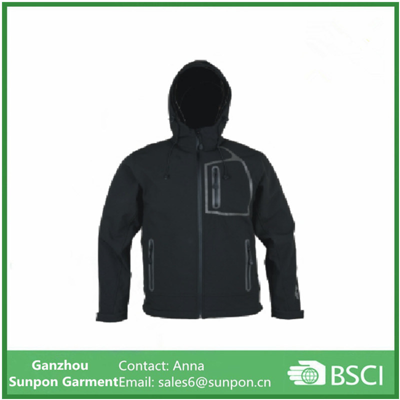 Cheap Softshell Jacket Waterproof Protective Clothing Black Sports Jacket