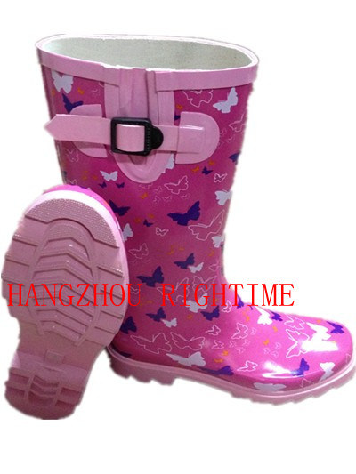 New Style Ladies Fashion Rubber Rain Boot for Woman (RT-17)