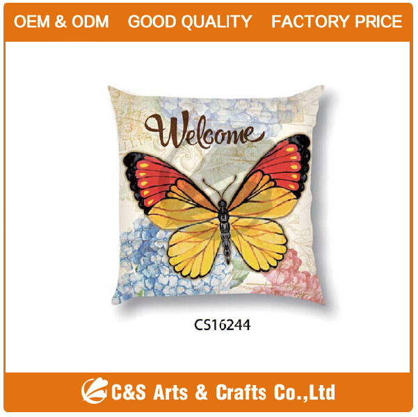 Square Comfortable Butterfly Style Washable Home Pillow Hotle Pillow