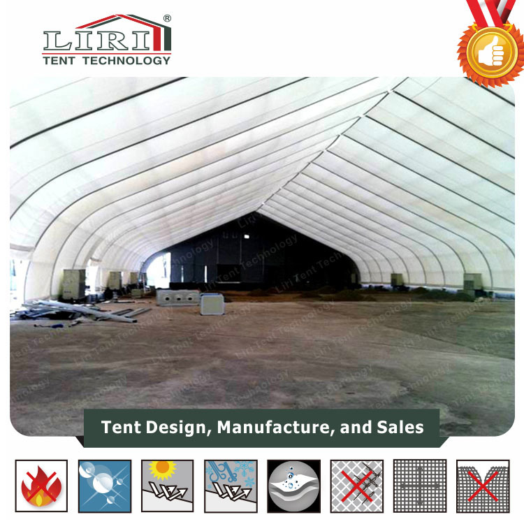 Large Clear Span TFS Curved Tent for Outdoor 
