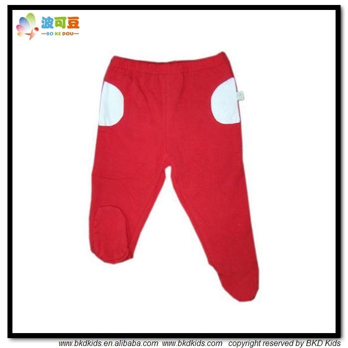 Plain Red Baby Apparel Custom Size Toddler Pants
