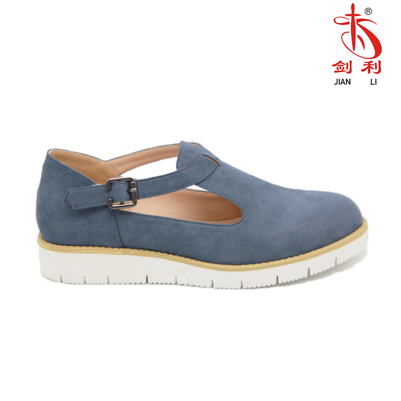 Buckle Flat Leisure Oxford Shoes for Fashion Lady (OX50)