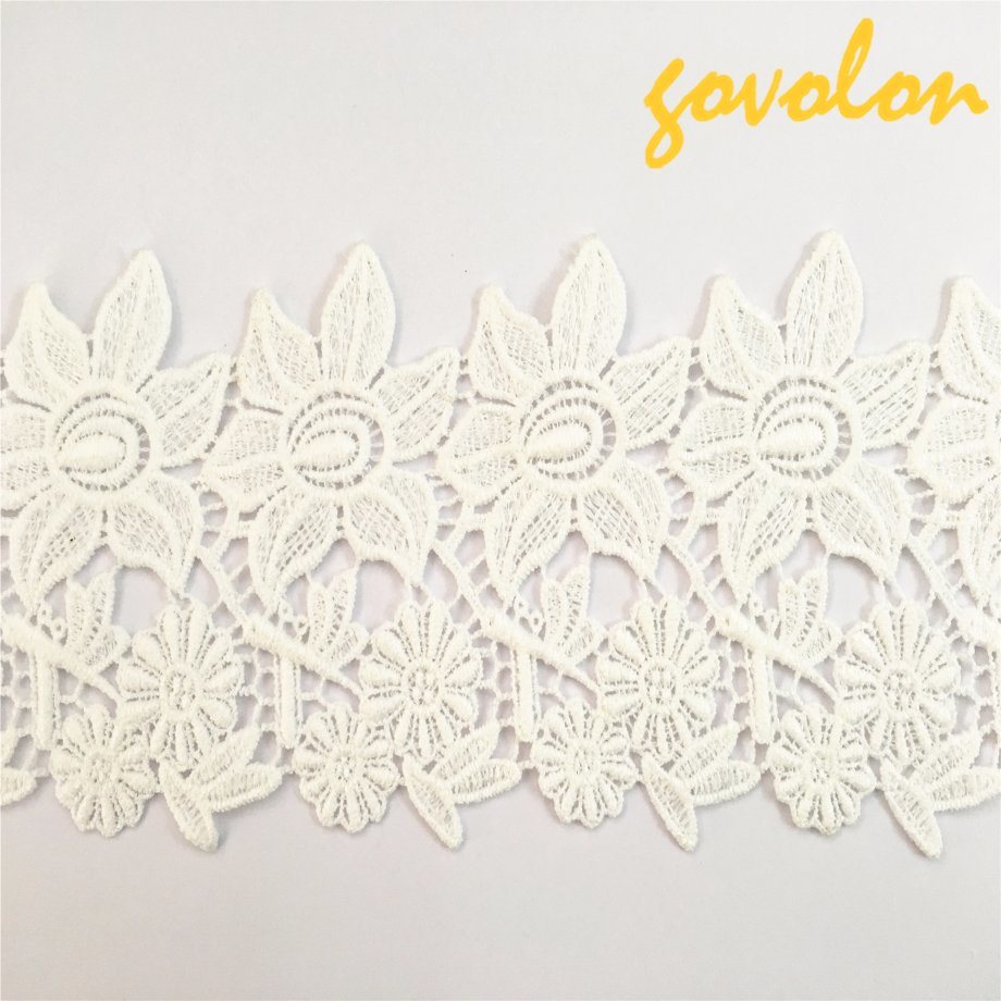 2017 New Arrival Cotton Lace Trimming with Flower