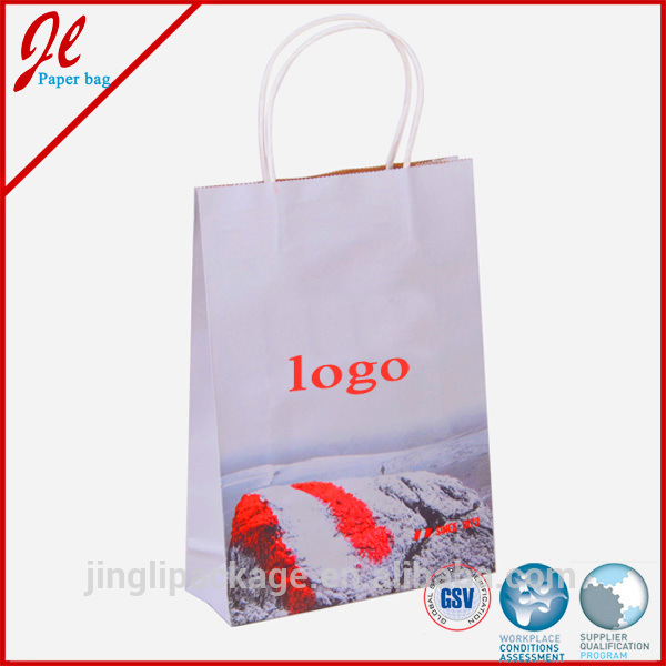 Customized Colorful White Kraft Paper Bag for Garment
