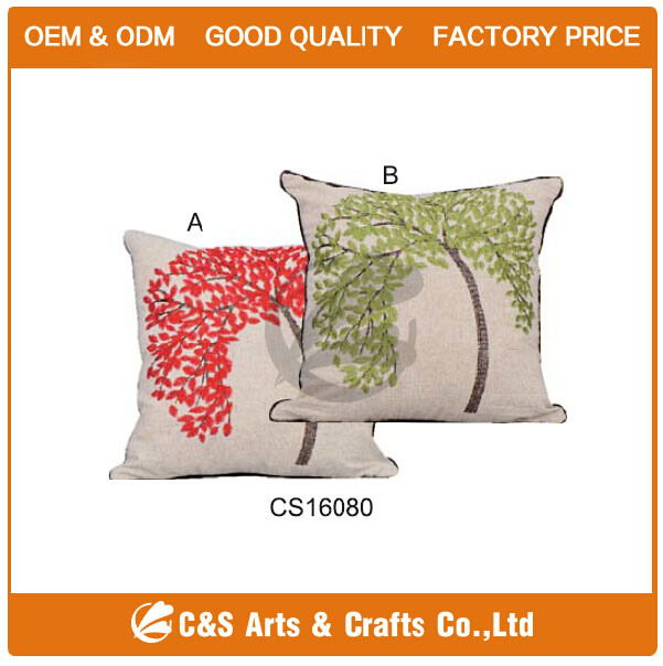 Custom Made Embroidered Decorative Pillow