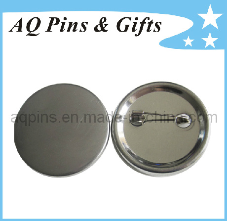 Blank Tin Plate Buttons with Safety Pin (button badge-02)