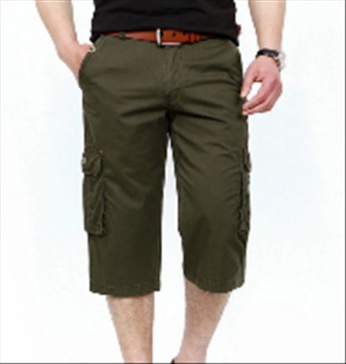 Fashion Men's Side Pockets Cotton Outdoor Short Pants
