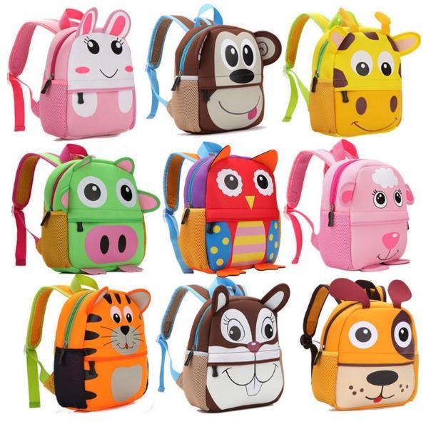 Toddle Cute Animal Cartoon School Student Children Kids Bag Backpacks