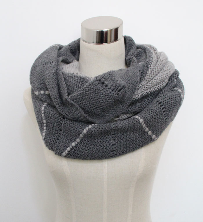 Lady Fashion Acrylic Mohair Knitted Wrap Scarf Yky4382)