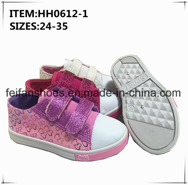 2017 Children Girl Injection Canvas Shoes (HH0612-1)