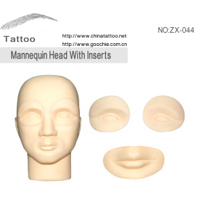 Makeup Mannequin Head for Tattoo Practice (ZX-044)