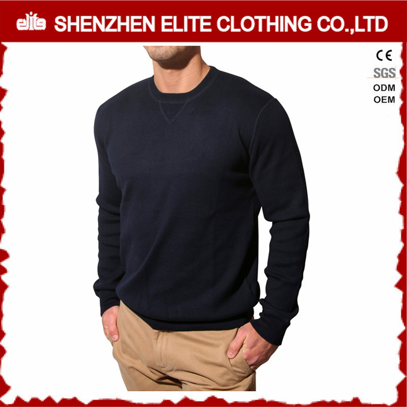 Fashion Blank Casual Men's Cotton Fleece Sweatshirt (ELTSTJ-784)