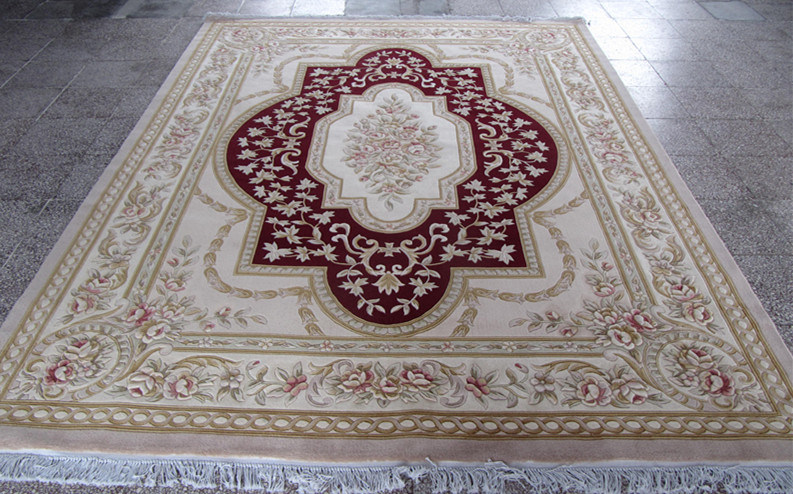 Hot Sell 100% Wool Hand Made Carpet Tile