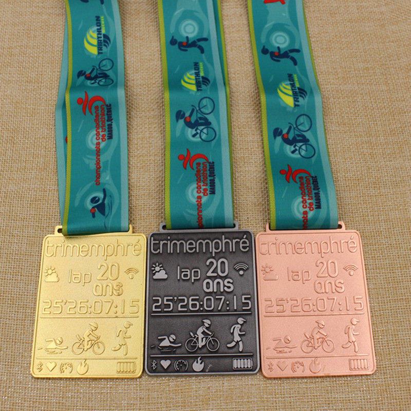 Custom Metal Karate/Running/Coin/Medallion/Gold/Silver/Bronze/Enamel/Marathon/Badge/Sport Medal with Ribbon
