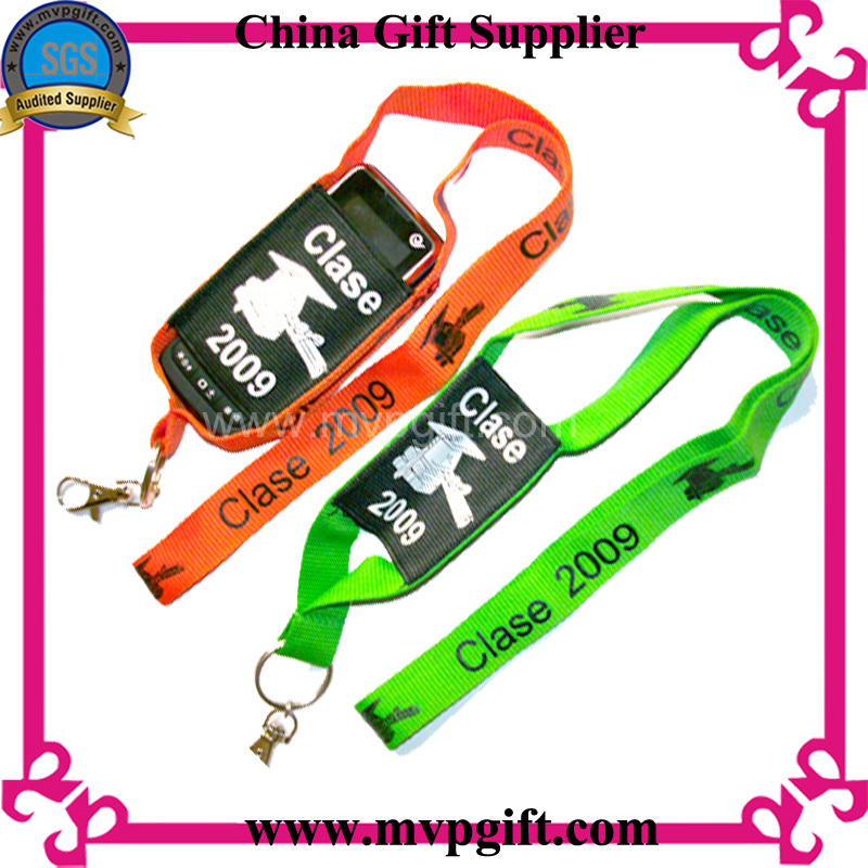 Customized Colorful Lanyard with Mobile Phone Holder
