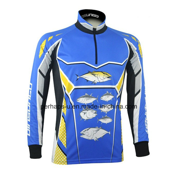 Quick-Drying Long Sleeve Fishing Shirt with Sublimation Printing
