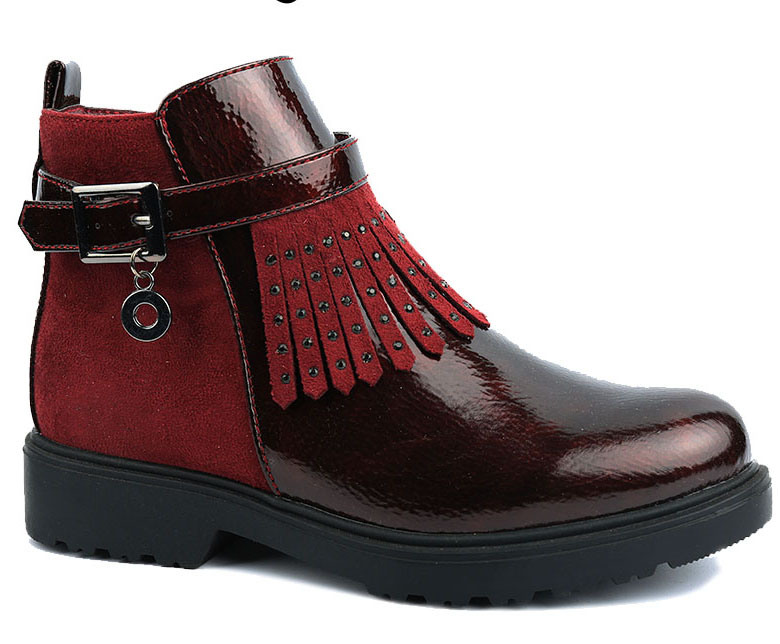 2017 Newest Design Red Walking Shoes Girls Children Boots Kids