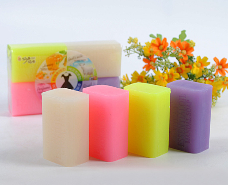 Honey Goat Milk Perfume Laundry Soap for Baby Adult Transparent Laundry Bar Soap