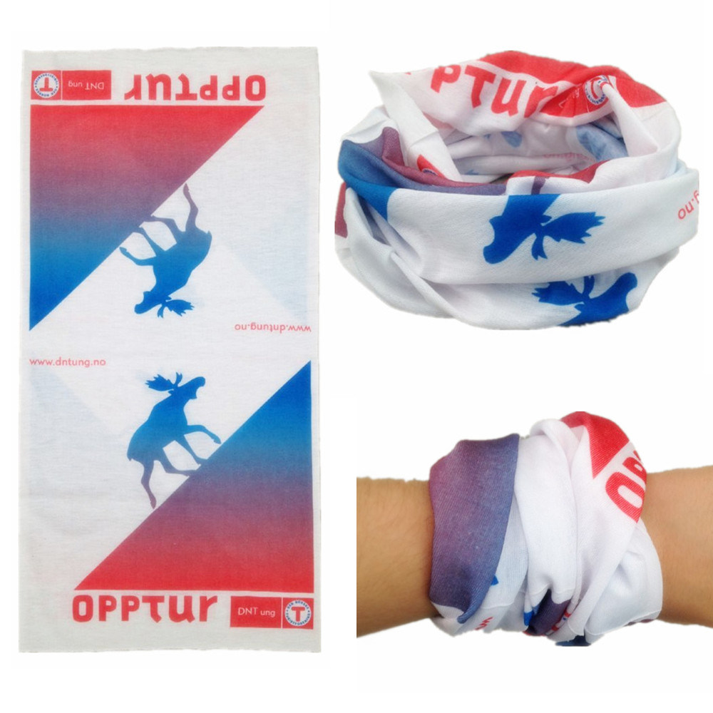 Factory OEM Produce Custom Logo Printed Multifunctional Polyester Tubular Scarf