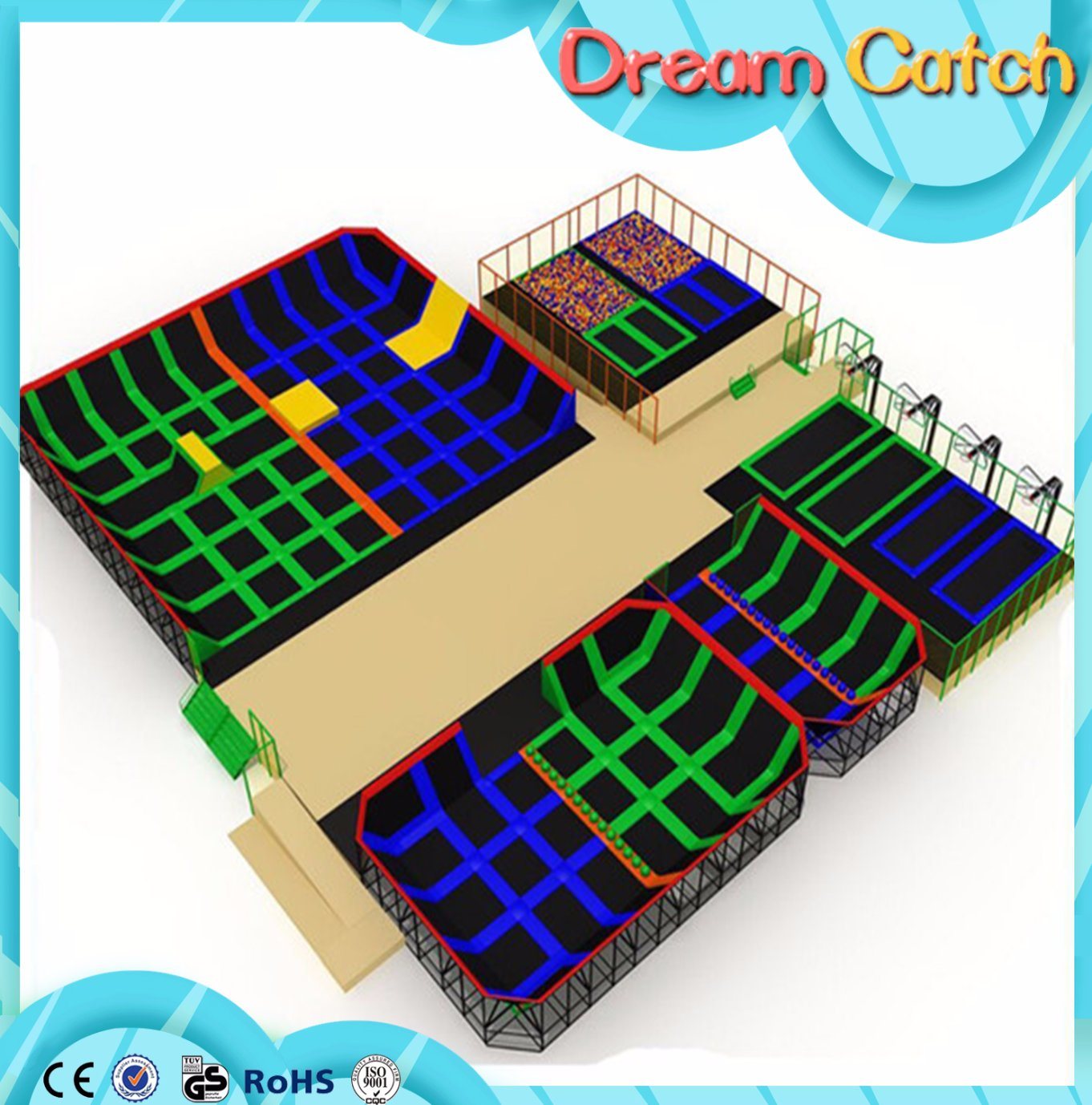 Trampoline for Amusement Park with Ce Approved