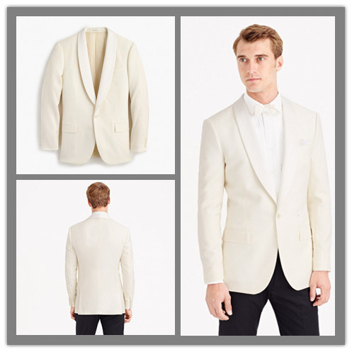 OEM Factory Price Customized One Button Shawl Lapel Men's Cashmere Wool Ivorysuit Blazer
