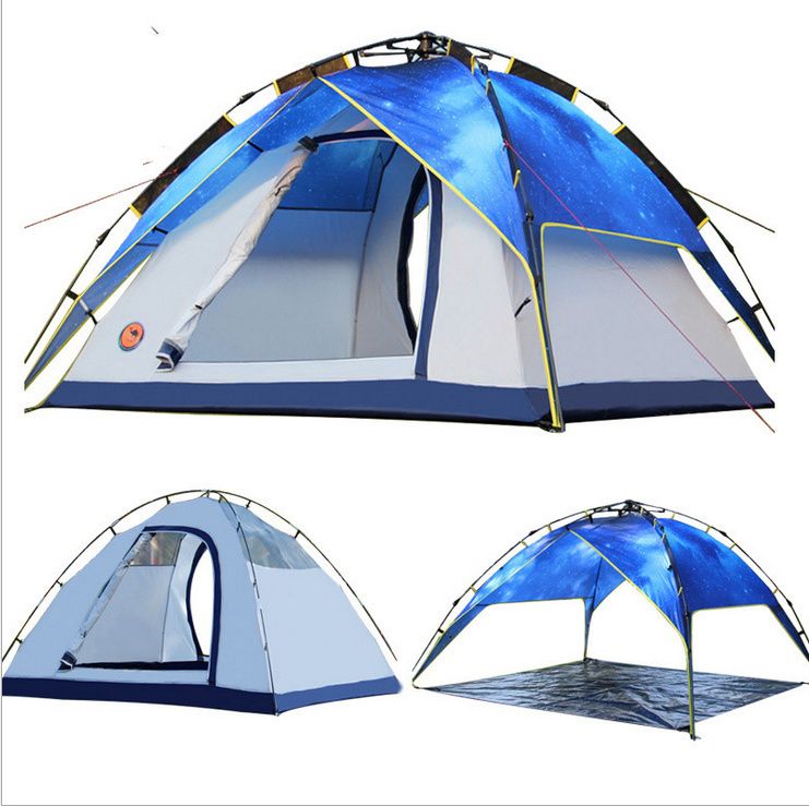 Wholesale 4 Man Tent, Polyester Family Camping Tent