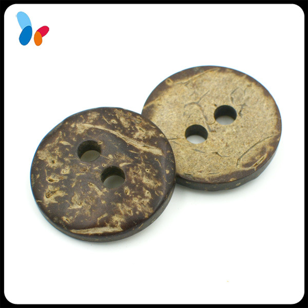 25mm Big Nature Two Holes Coconut Shell Button for Clothes