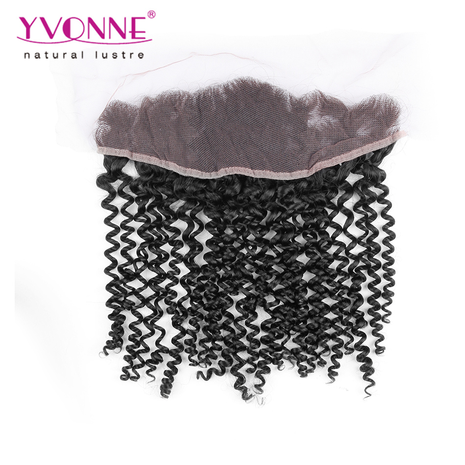 High Quality Brazilian Virgin Hair Curly Lace Frontal Swiss Lace
