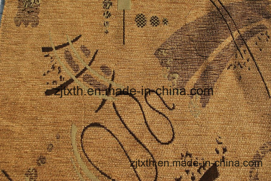 Chenille Furniture Fabric for Sofa (FTH31194)