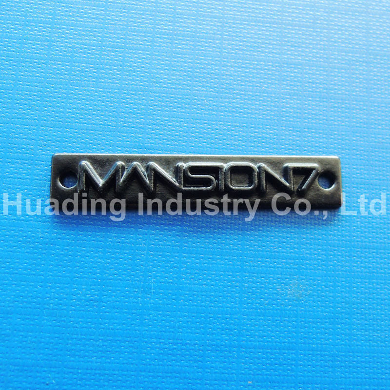 Jeans Garments Customized Metal Plate with Logo (DTHR598/12)