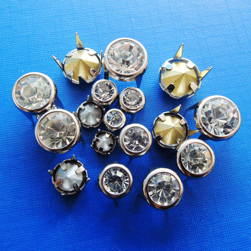 Rhinestone Prong Snap Buttons for Clothing