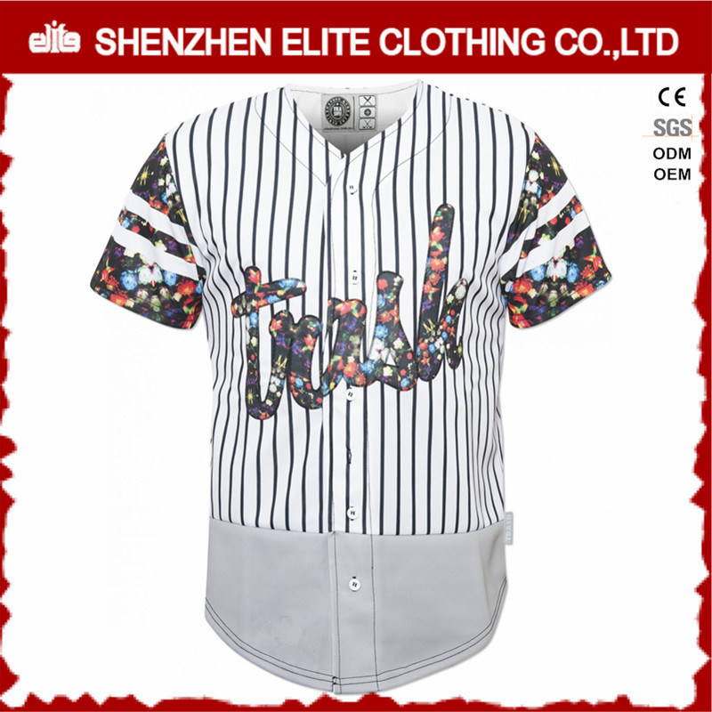 Club Sublimation Polyester Baseball Jersey Custom