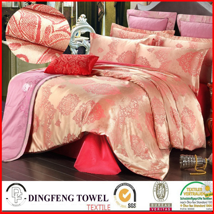 Fashion Poly-Cotton Jacquard Bedding Set Df-C129