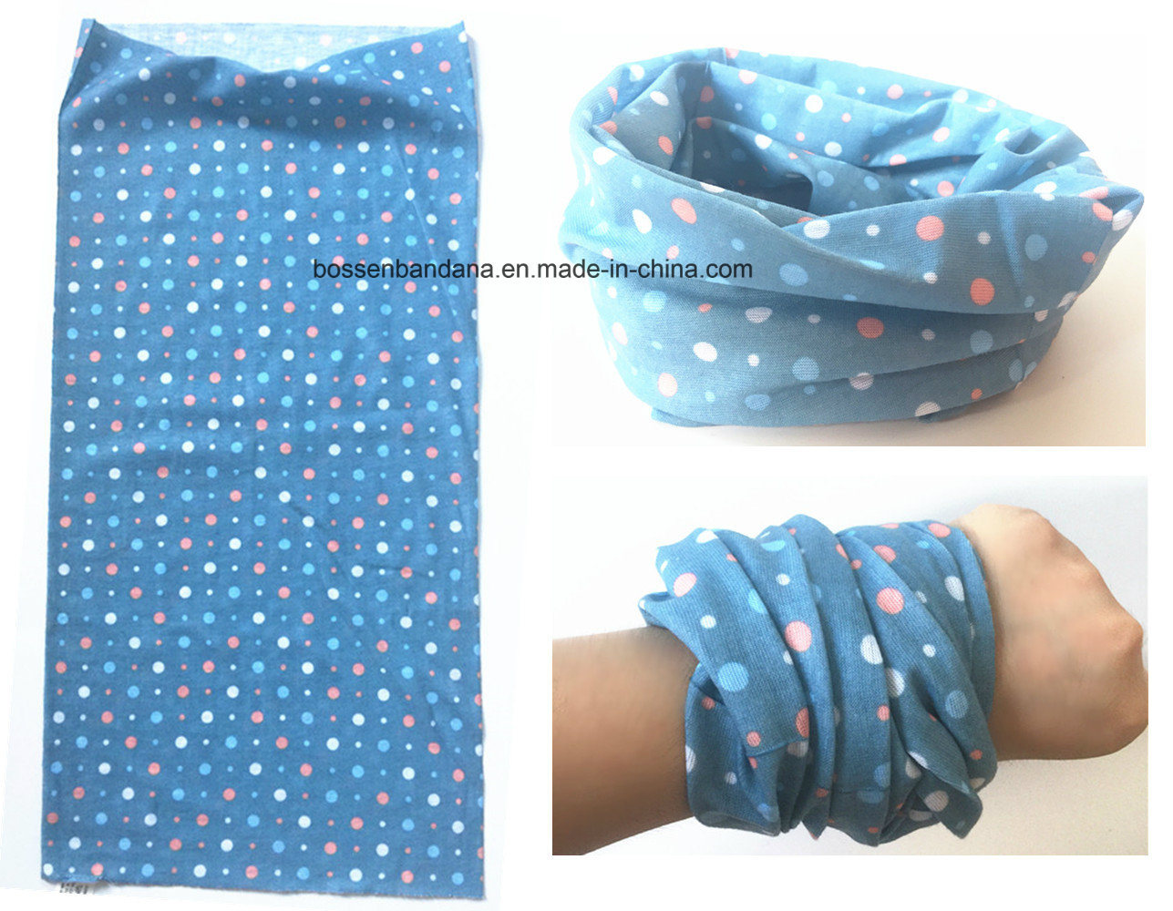 Factory Produce Custom Print Polyester Multifunctional Headscarf
